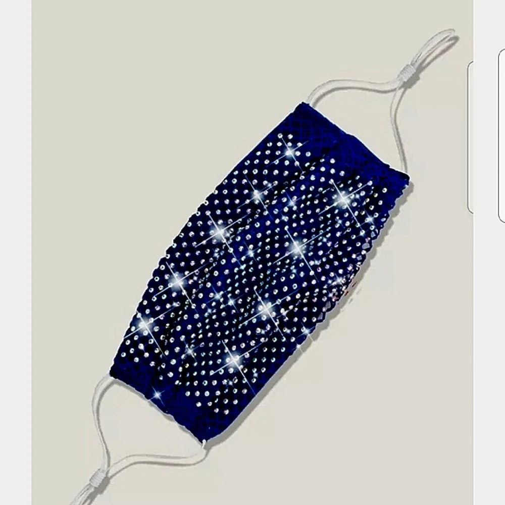 💖Beautiful Rhinestone Face Mask